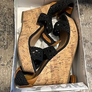 Cork platform heel comfortable orig box excellent condition, espadrille …